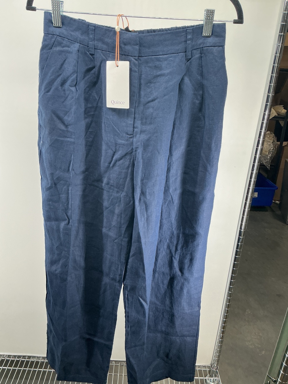 100% European Linen Pleated Trouser - 28"